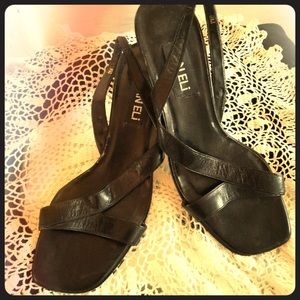 Vaneli Black Sandals with heel size 9